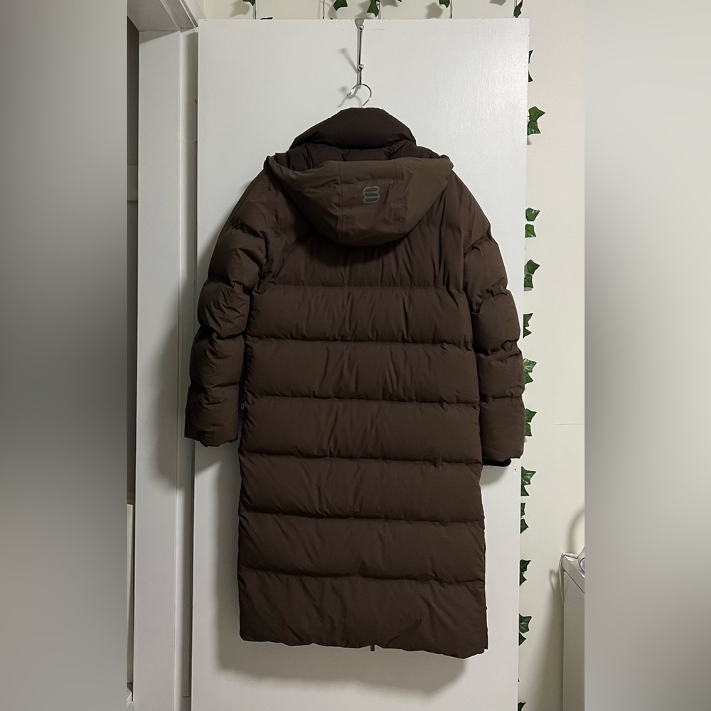 Tna The Super Puff₂o™ Long - Rainstop™ Sz XS Rich Mocha Brown - Picture 13 of 15